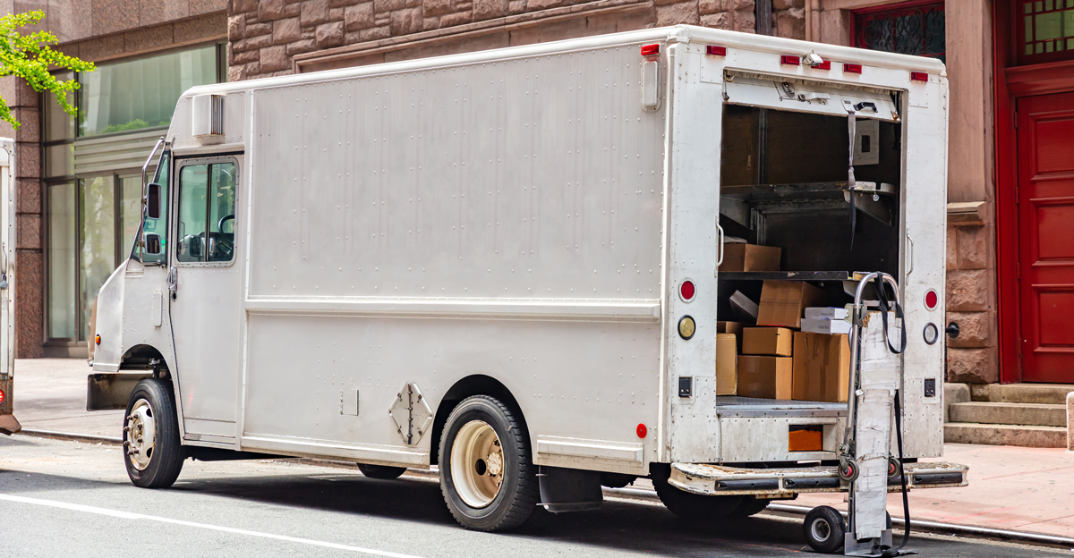 Delivery truck, fedex, ups, uber, amazon, door dash